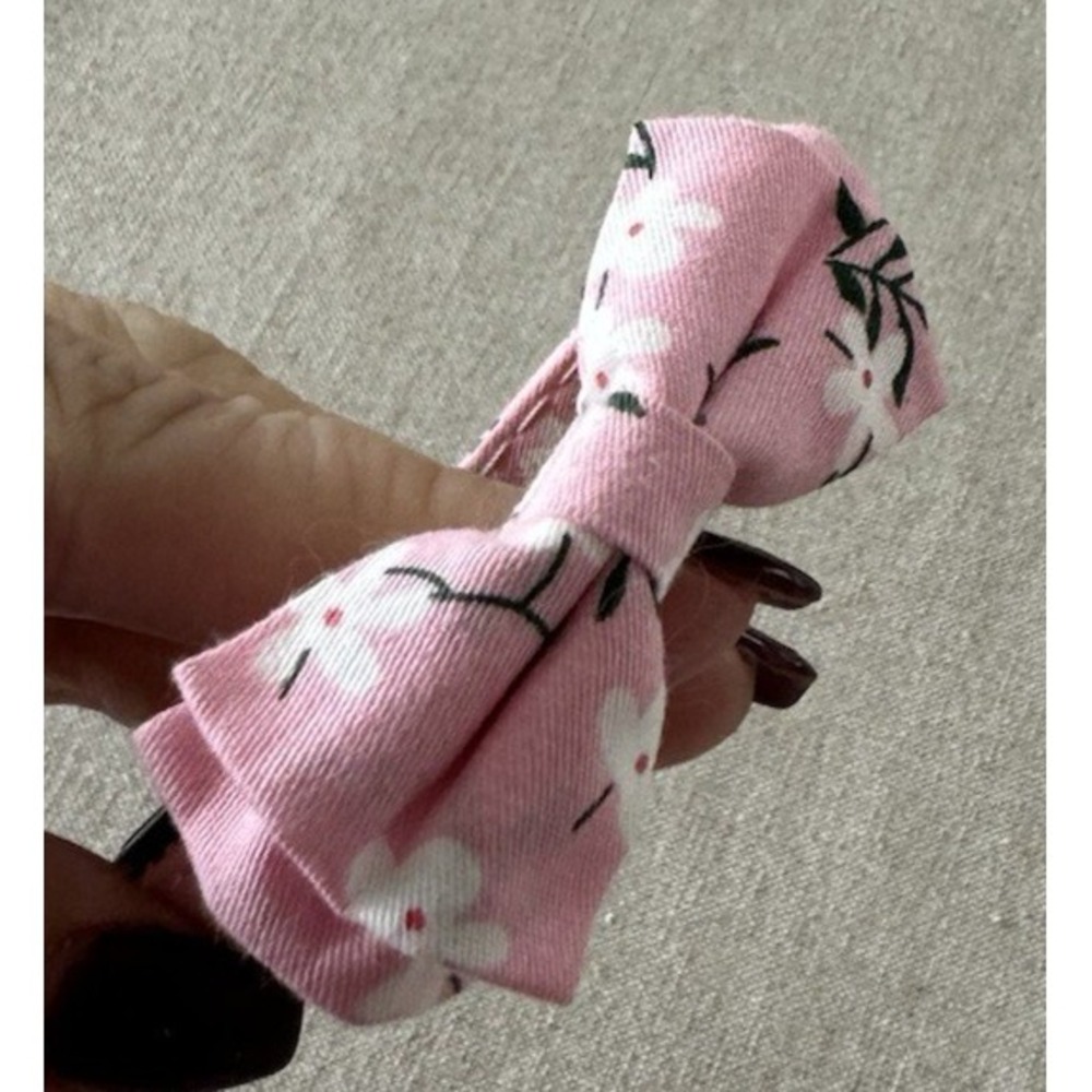 Pink Floral Kitten Collar Breakaway 6-9"
